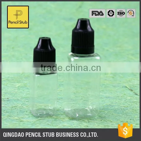 Wholesale Pet Bottle e Liquid 10ml 30ml Plastic e Liquid Bottle With Childproof Cap E-liquid Bottle