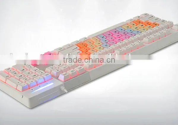 Wired Good Touch Feeling Low Voice Gaming Backlit Mechanical Keyboard photo-3