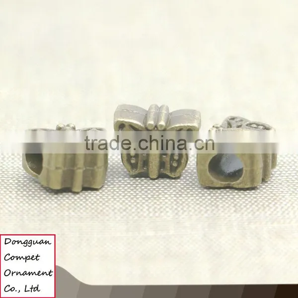 Wholesale Zinc Alloy Large Hole Diy Jewelry Bronze Butterfly Pendant photo-2