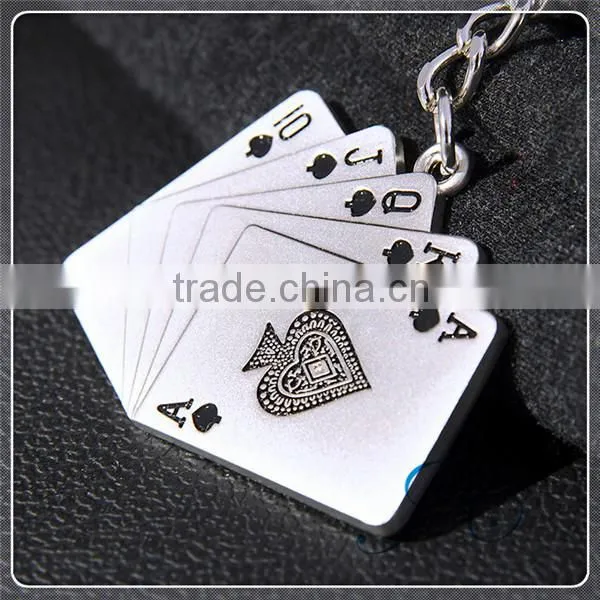 Hot Sale Custom Poker Zinc Alloy Acrylic Keychain For Promotion photo-3