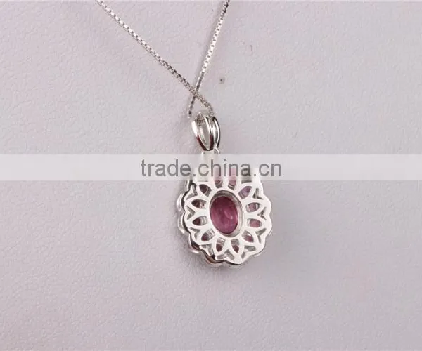 Colord Rhinestone Jewelry Set Gemstone Necklace Charms photo-5