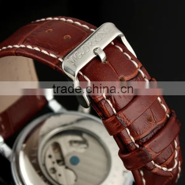 Tourbillon Automatic Leather Watch WM307 photo-6