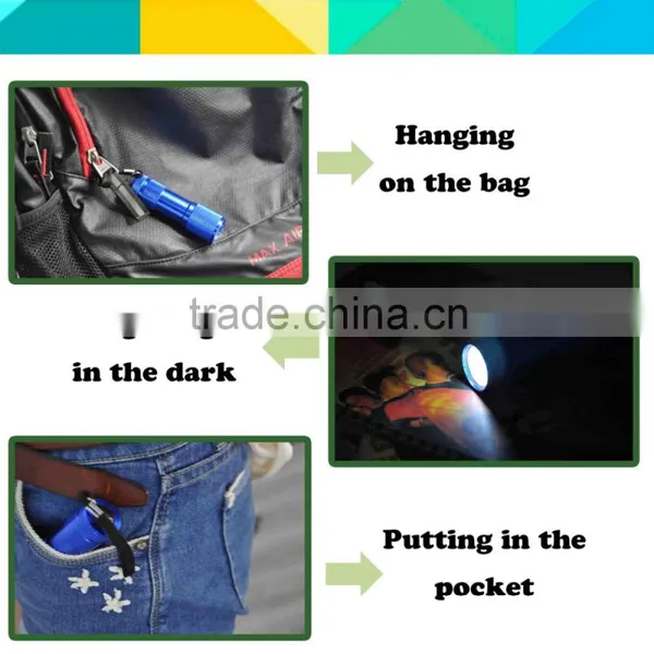 (160133) High Power Aluminum Alloy 9led Promotional Mini Oem Torch photo-4