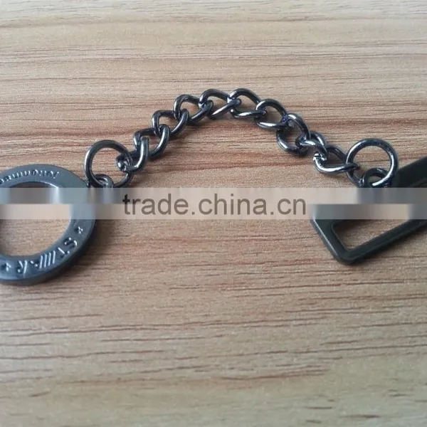 Ring and Rectangle Buckle With Chain Metal Badges -- M1762 photo-3