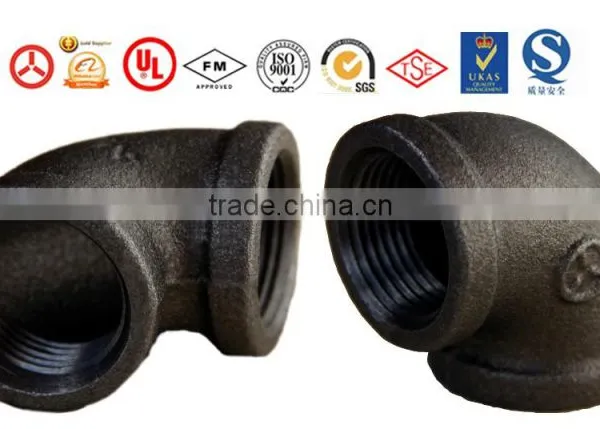 Galvanized Black 134 Banded Beaded Service Tee Malleable Cast Iron Pipe Fittings photo-3