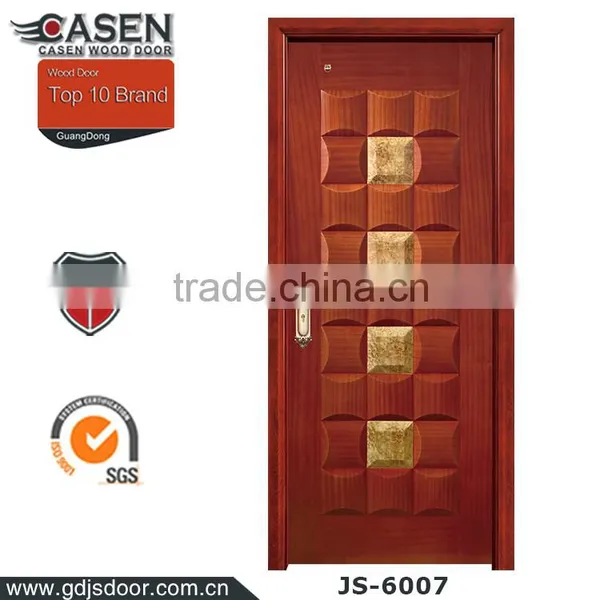3d Effect Design Mdf Solid Cherry Wood Interior Doors photo-3