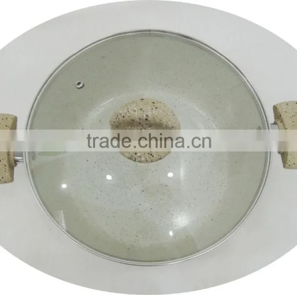 5.5L Ceramic Pot Induction Bottom Forged Aluminum Stock Pot photo-3