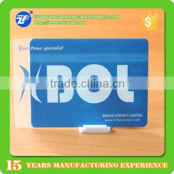 Glossy Surface Plastic Transparent Visiting Card photo-3