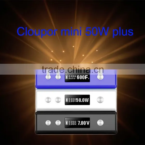 Cloupor Mini Plus!!!newly Arrived 50w Temp Control Box Mod for ti and Ni200
