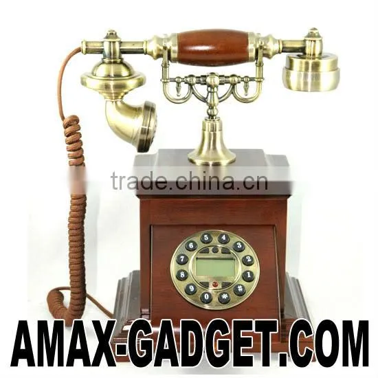 Tel-6711906a Retro Telephone Fashionable Home Wooden Antique Telephone