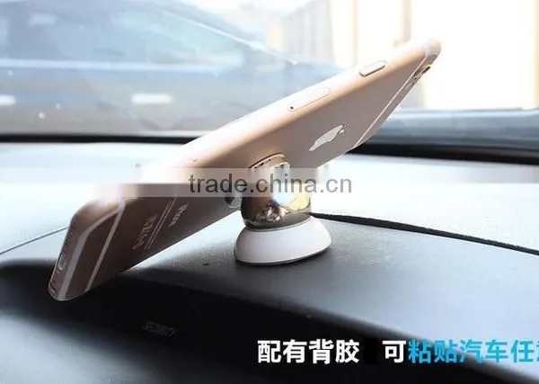 360 Degree Rotating Multifunctional Car Mobile Phone Metal Logo Vehicle Magnetic Bracket photo-6