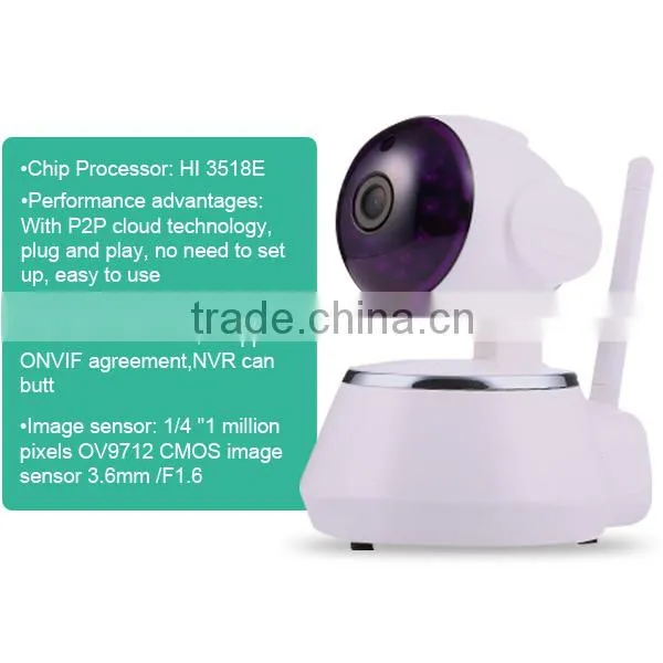 RJ45 100M / 1000M Base-TX Support Video Storage Smart WIFI IP Camera Can Learn Alarm Sensors photo-4