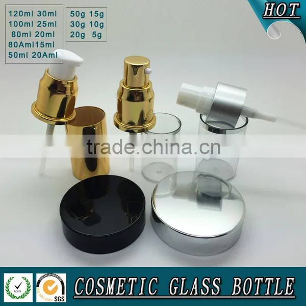 Frosted Cosmetic Glass Bottle and Cosmetic Glass Cream Jar photo-6