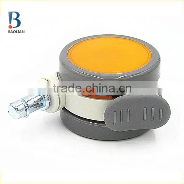 2015 China-made Discount Colorful Non-noise 64mm Orange ABS Material Casters for Air Cleaner photo-6