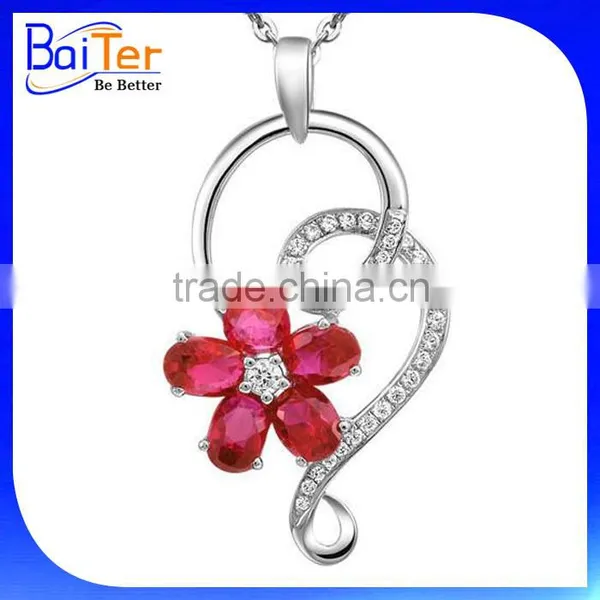 Custom Micro Pave White Cubic Zirconia 925 Sterling Silver Butterfly Pendant Necklace Pendant photo-2