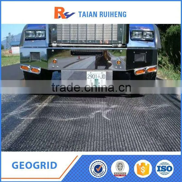 Road Bed Fiberglass Asphalt Geogrid photo-3