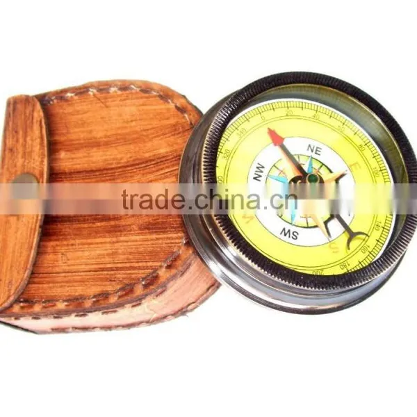 Antique Brass Maritime Gift Compass-Pocket Compass 13493 photo-3