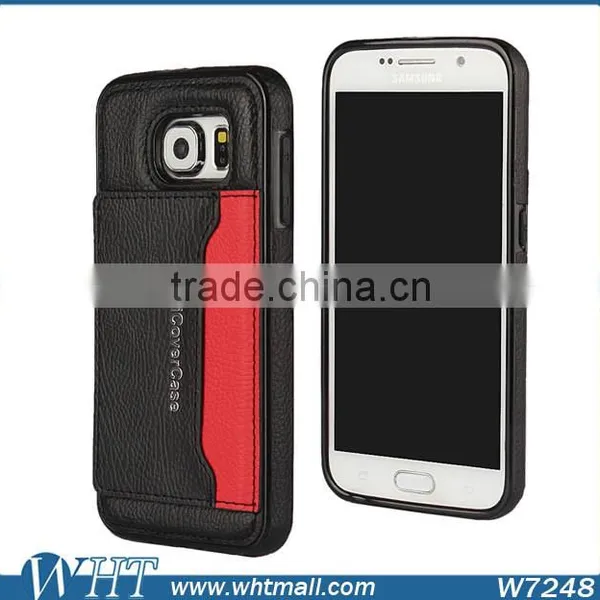 Mobile Phone Accessories Luxury Leather Card Case for Samsung S6 photo-4
