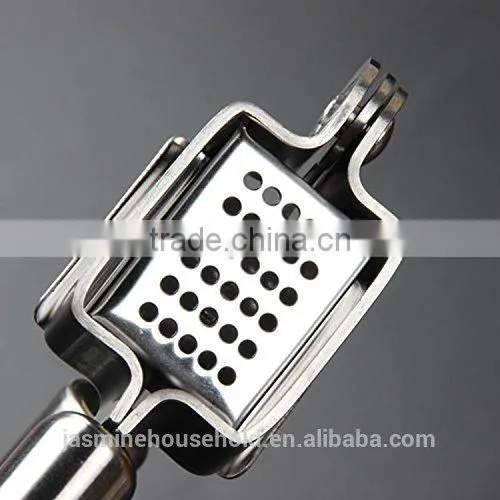 Stainless Steel Garlic Press Hand Presser, Garlic Peelers Crusher Mincer Kitchen Tool photo-3