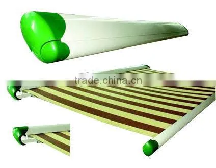 Retractable Remote Control Folding Arm Polyester Motorized Window Awning photo-2