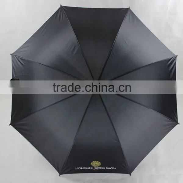 23 Inches Black Color Custom Made Auto Open Straight Umbrella photo-6
