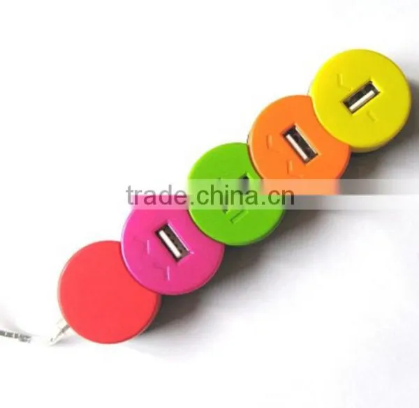 4 Port Smile-shaped High-speed USB 2.0 Hub photo-3