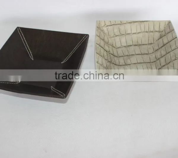 Professional Faux Leather Storage Tray/Square Cardboard Storage Tray photo-6