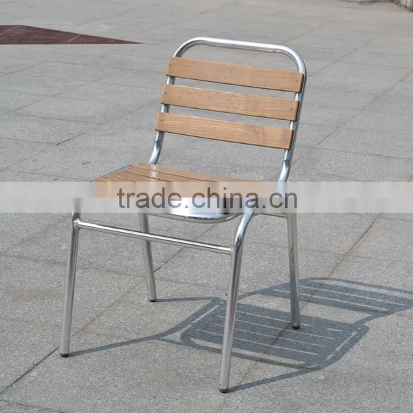 Restaurant Furniture Aliminum Modern Design Relaxing Armless Wooden Dining Chair Yc055 photo-6