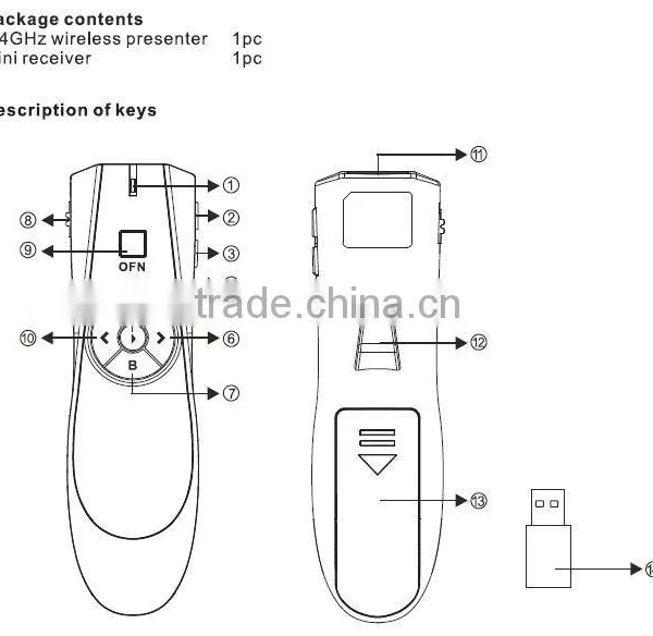 2.4G Laser Light Presenter