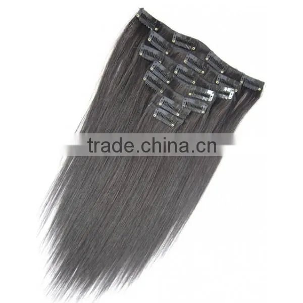 Wholesale Discount 100% Human Remy Cheap Indian Hair Clip in Extensions photo-3