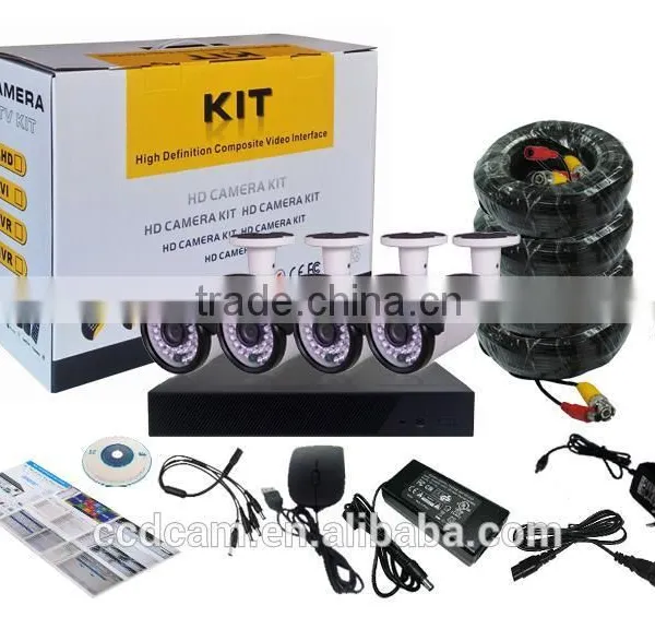 4 Channals 720P Cctv Camera System IR Night Vision Dvr Kit photo-6