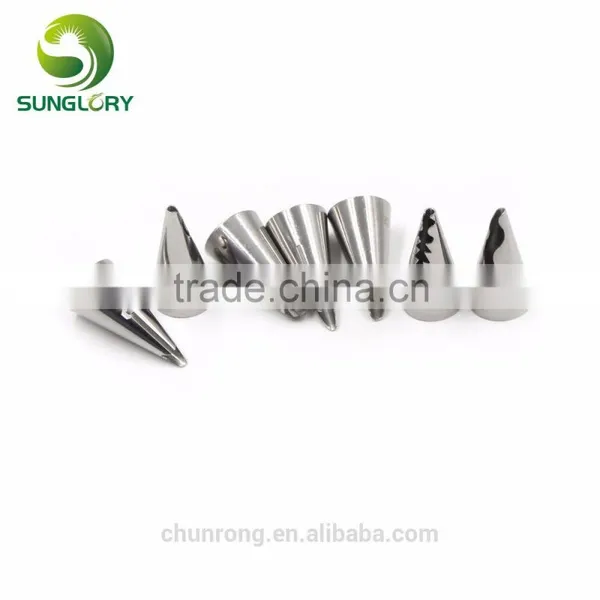 Hot Selling Wedding Cake Decorating Icing 7PCS Stainless Steel Russian Nozzles Pastry Bobbi Skirt Cake Nozzles Decoration Piping photo-4