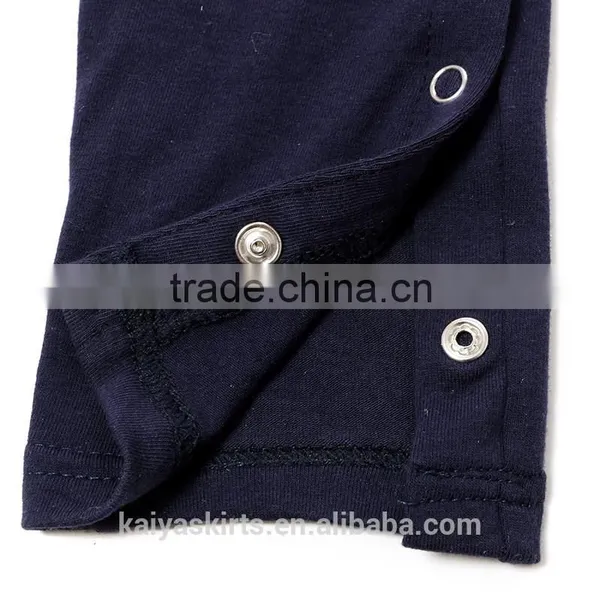 New Arrival Boutique Wholesale Unisex One Piece Navy Stripe Baby Overall Romper Long Sleeves photo-5
