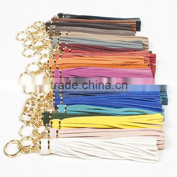 Custom Genuine Leather Tassel Keychain photo-4