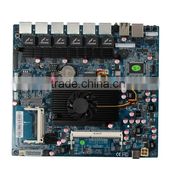 Intel D525 Industrial Network Security Firewall pc Motherboard With 6 Lan DC Power photo-3