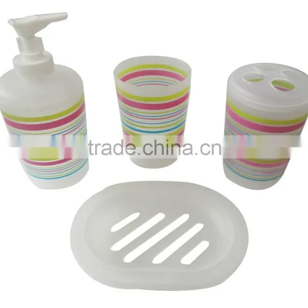 Colourful pp Material Plastic Complete Bathroom Sets photo-6
