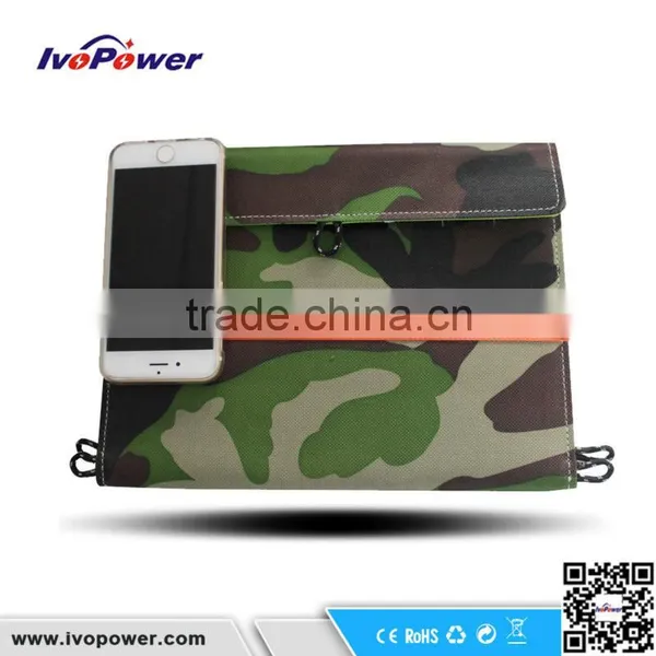 Ivopower Brand 10W Foldable Solar Charger, Portable Waterproof Solar Panel Charger photo-5
