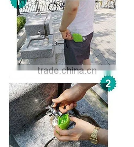 Portable Travelling Leaf Shaped Silicone Toothbrush Cover Case Outdoor Flexible FDA Silicone Water Cup photo-5