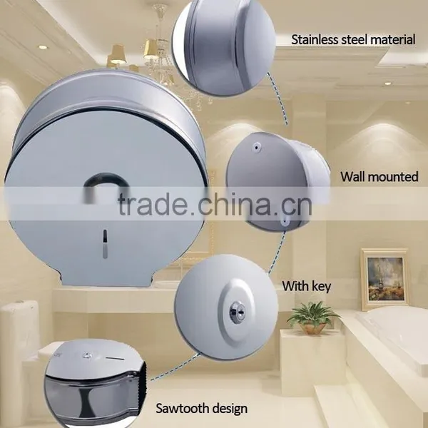 Big Roll Stainless Steel Wall Mounted Tissue Roll Holder photo-2
