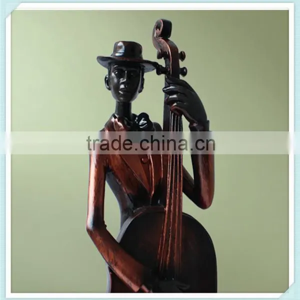 Resin Indoor Statues and Sculptures Musician Statue Singer Sculpture for Home Decor photo-4
