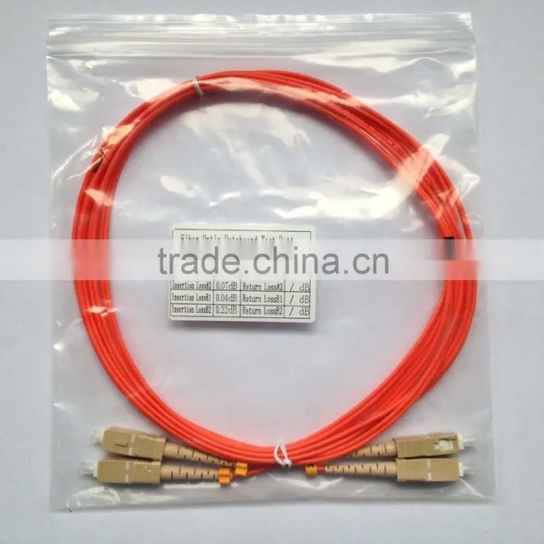 G657 sc Multi Mode Duplex Orange Color Fiber Optic Patch Cable With Low Price photo-2