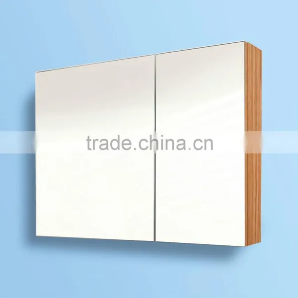 Wooden Bathroom Mirror Cabinet Mirrored Shaving Cabinet photo-4