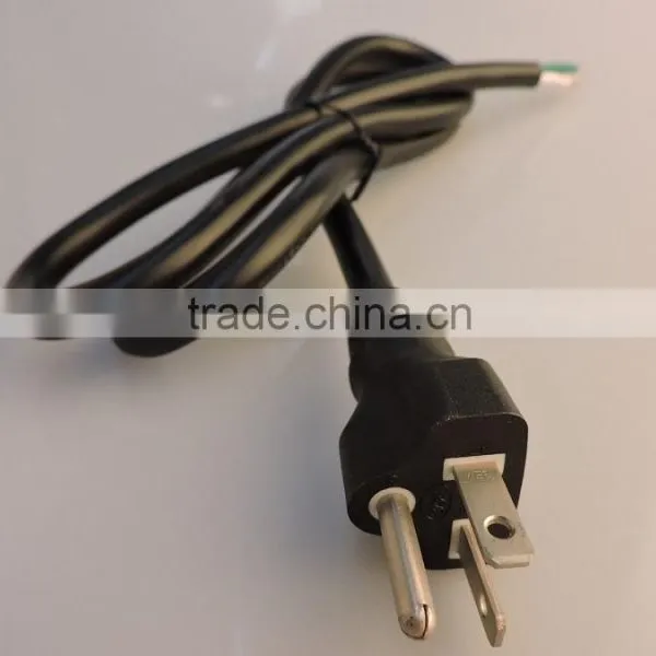 3 Pin Power Plug With High Quality Cable Wire Cord NEMA 5-15p 3 Pin Male Type and Female End photo-2