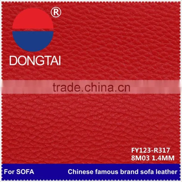 2015 Wholesale Artificial Real Leather for Sofas Factory Direct Sale photo-3
