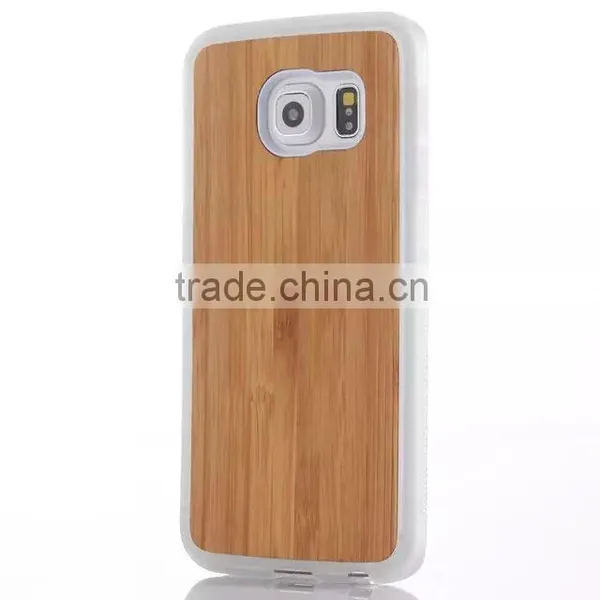 TPU Design Bamboo Phone Case Wood Mobile Phone S6 Cover photo-5