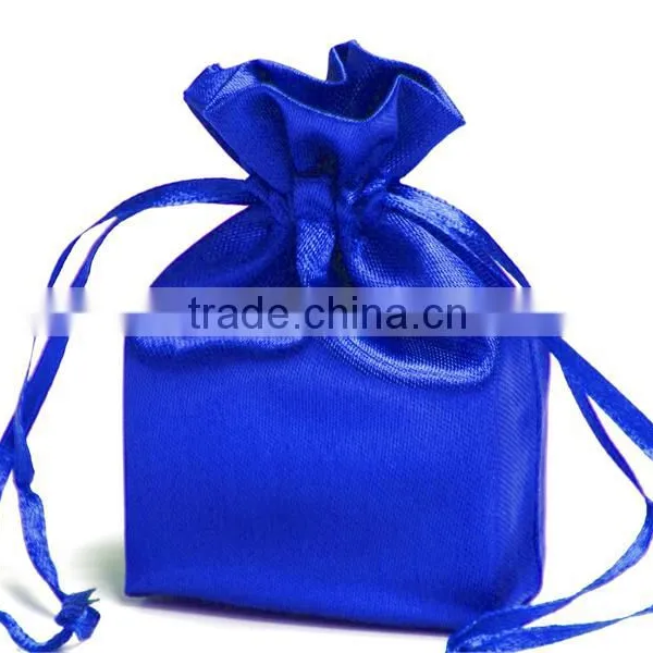Red Satin Bags Hair With Pull String photo-2