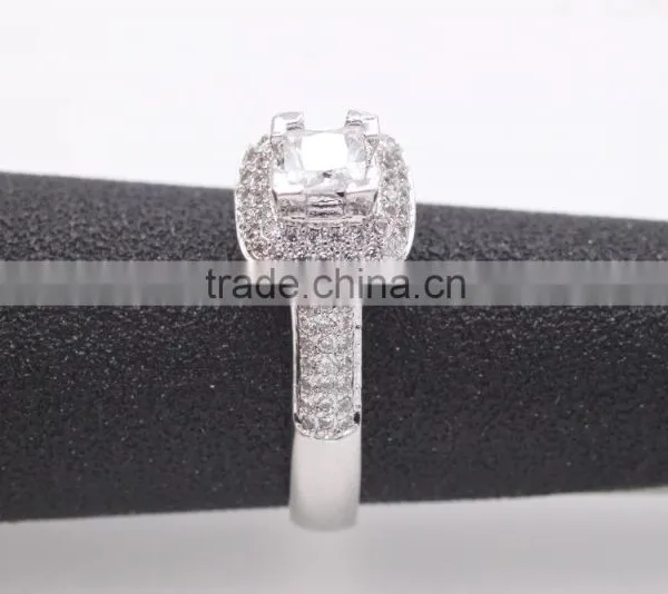 Trendy 925 Silver Zircon Pave Setting Ring for Women photo-2