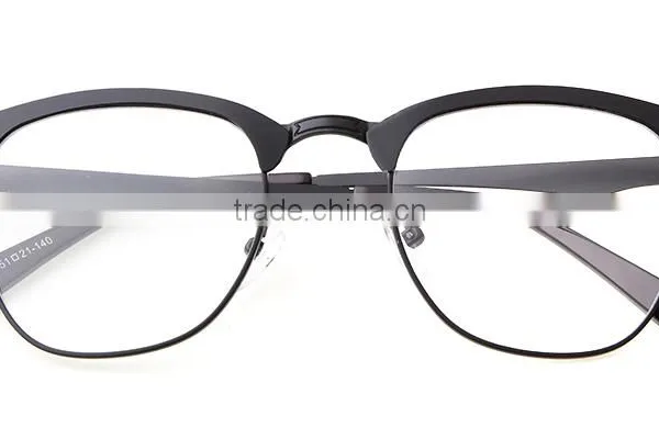 ADE WU Fashion Women Glasses Half Rim Stainless Steel Optical Frame Metal Eyeglasses Frame Clear Lens Glasses photo-5