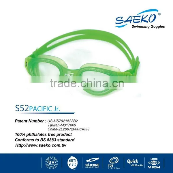 Pacific Junior - Non-toxic Gasket Seal Anti-Glare Open Water Junior Kids Children Swimming Goggles photo-4