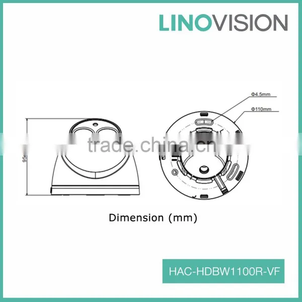 Vandal-proof 1MP Vari-focal Lens Dome 720P HDCVI Camera With 30m Smart IR photo-2